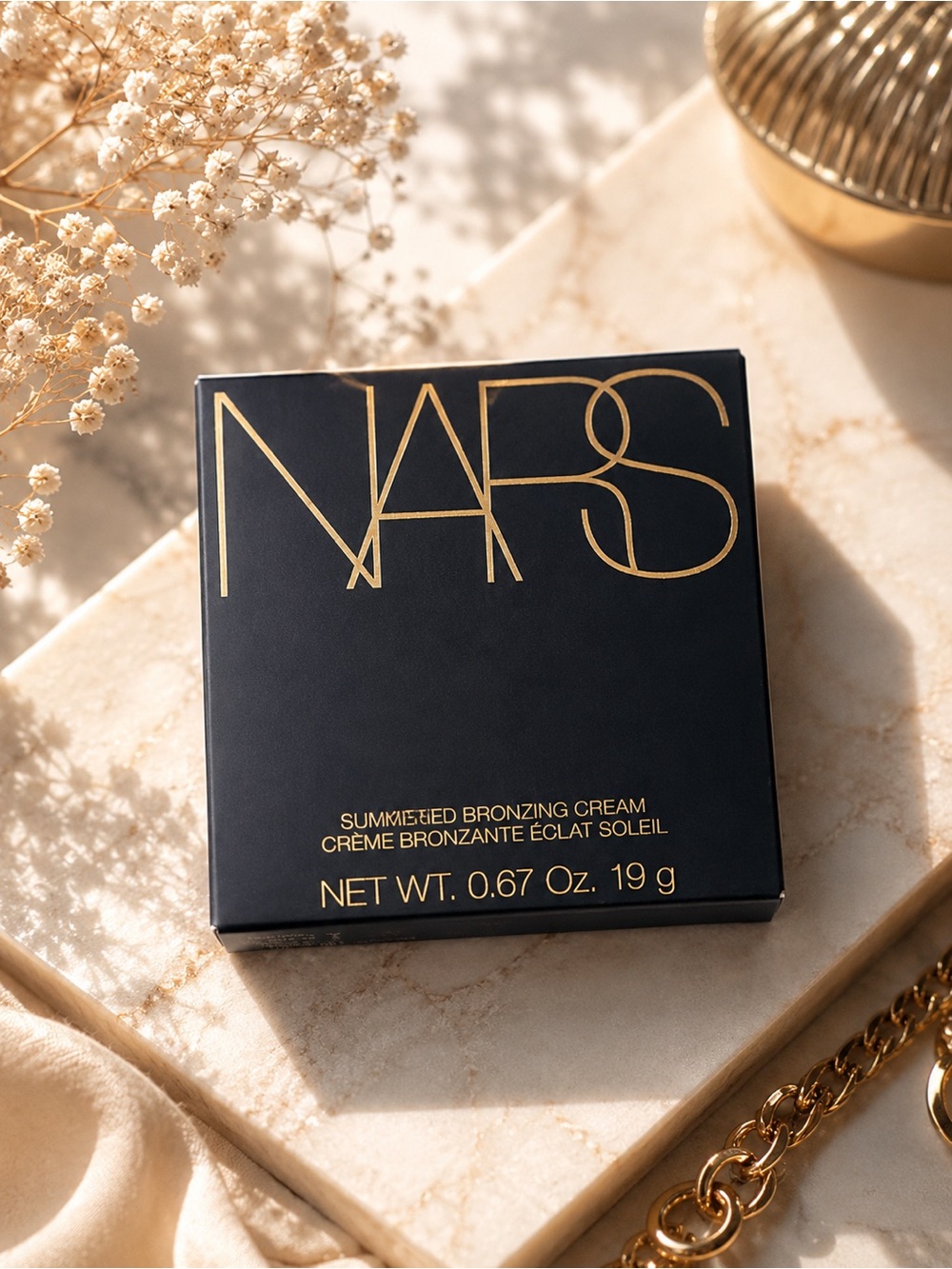 NARS Sun-kissed  Bronzing Cream — Black & Gold Compact